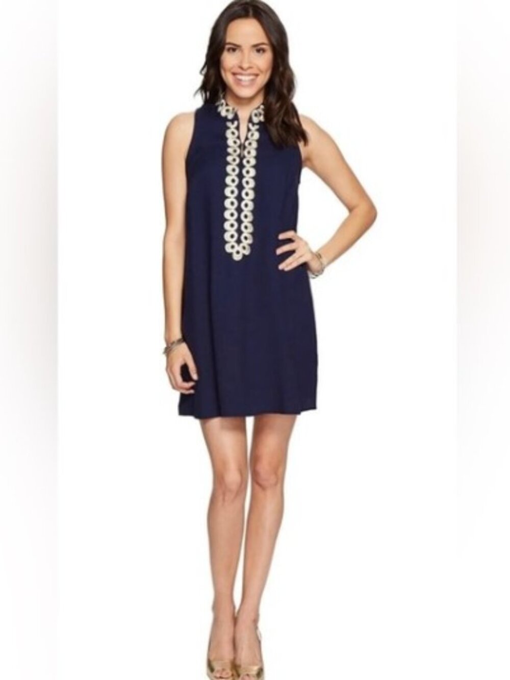 Lilly Pulitzer Jane Shift Dress Size 8 True Navy NWT